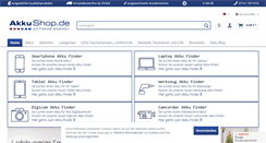 Desktop Screenshot of akkushop.de